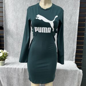green puma dress | Dresses | Puma Olive Tee With Light Pink Logo Dresses/Shop by Price/Dresses Over $300